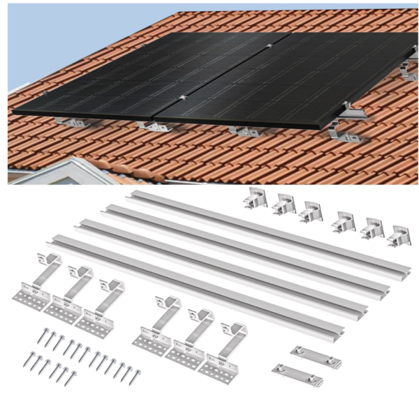 Alldrei - Solarpanel Halterung Ziegeldach