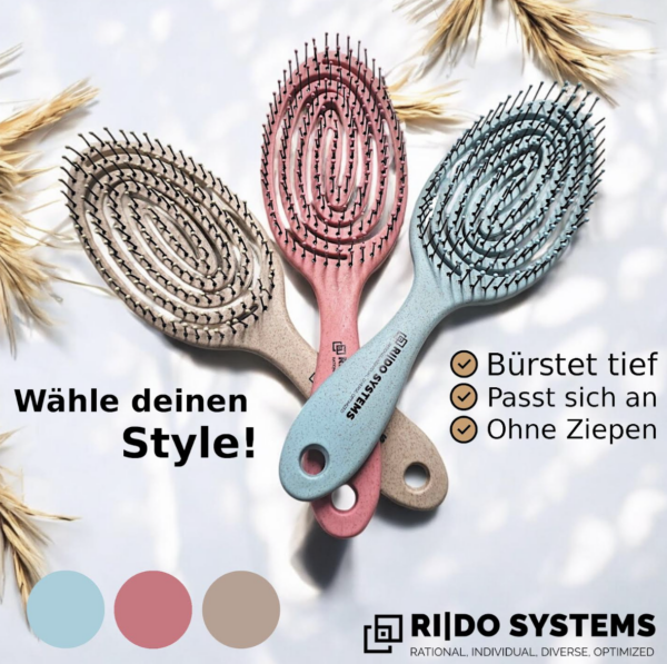 RiDo Systems - Weizenstroh Haarbürste