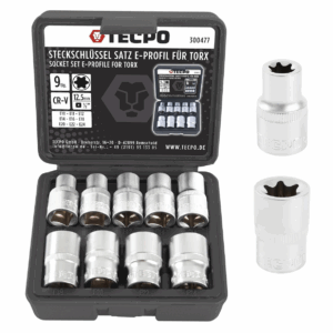 TECPO - Torx Steckschlüssel-Satz 9-tlg.