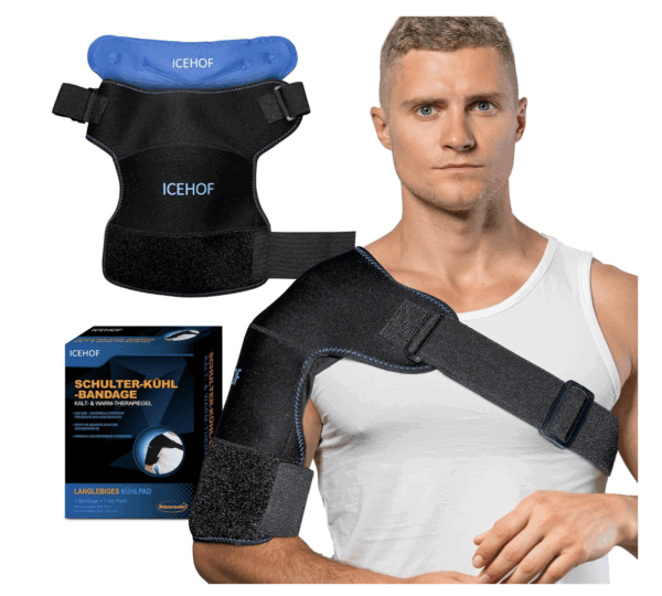 ICEHOF - Schulterbandage mit Kühlkompresse