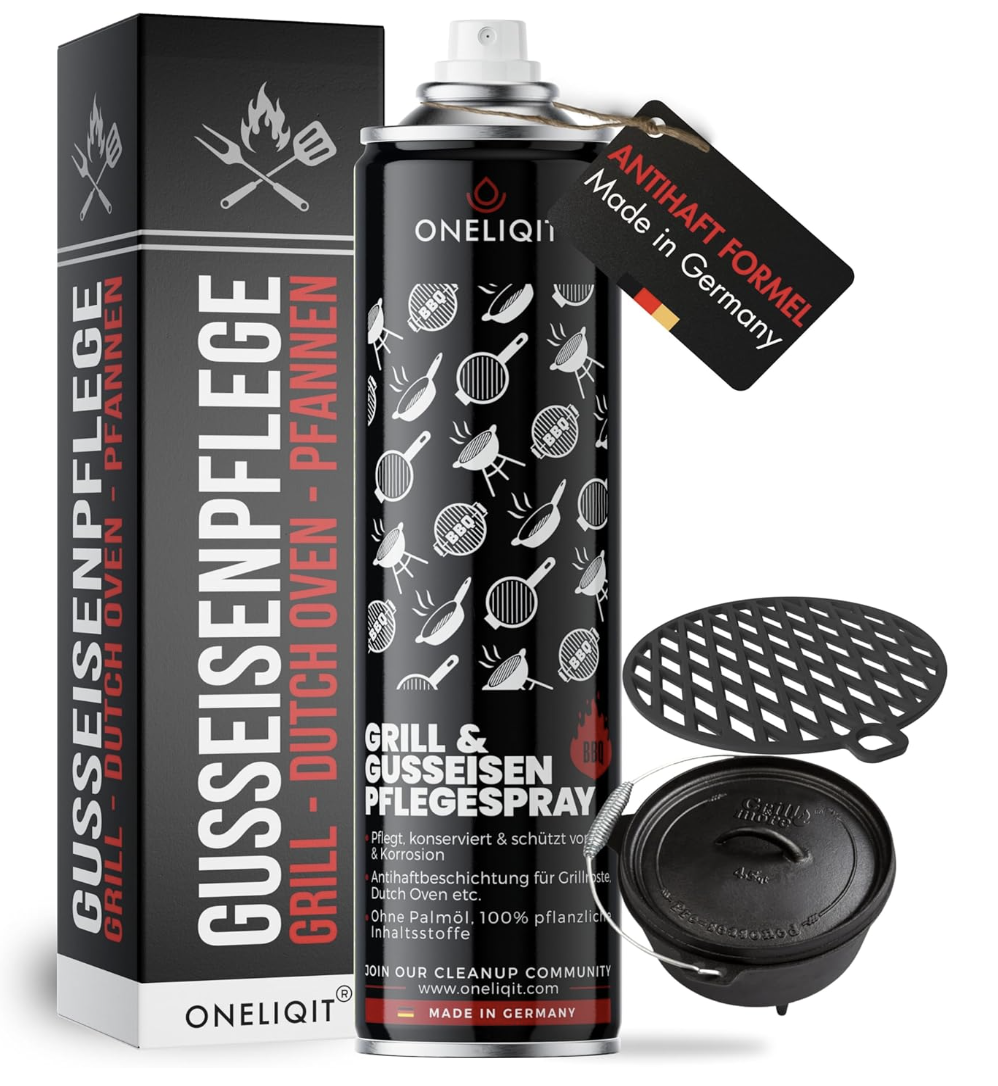 ONELIQIT - Grill & Gusseisen Pflegespray
