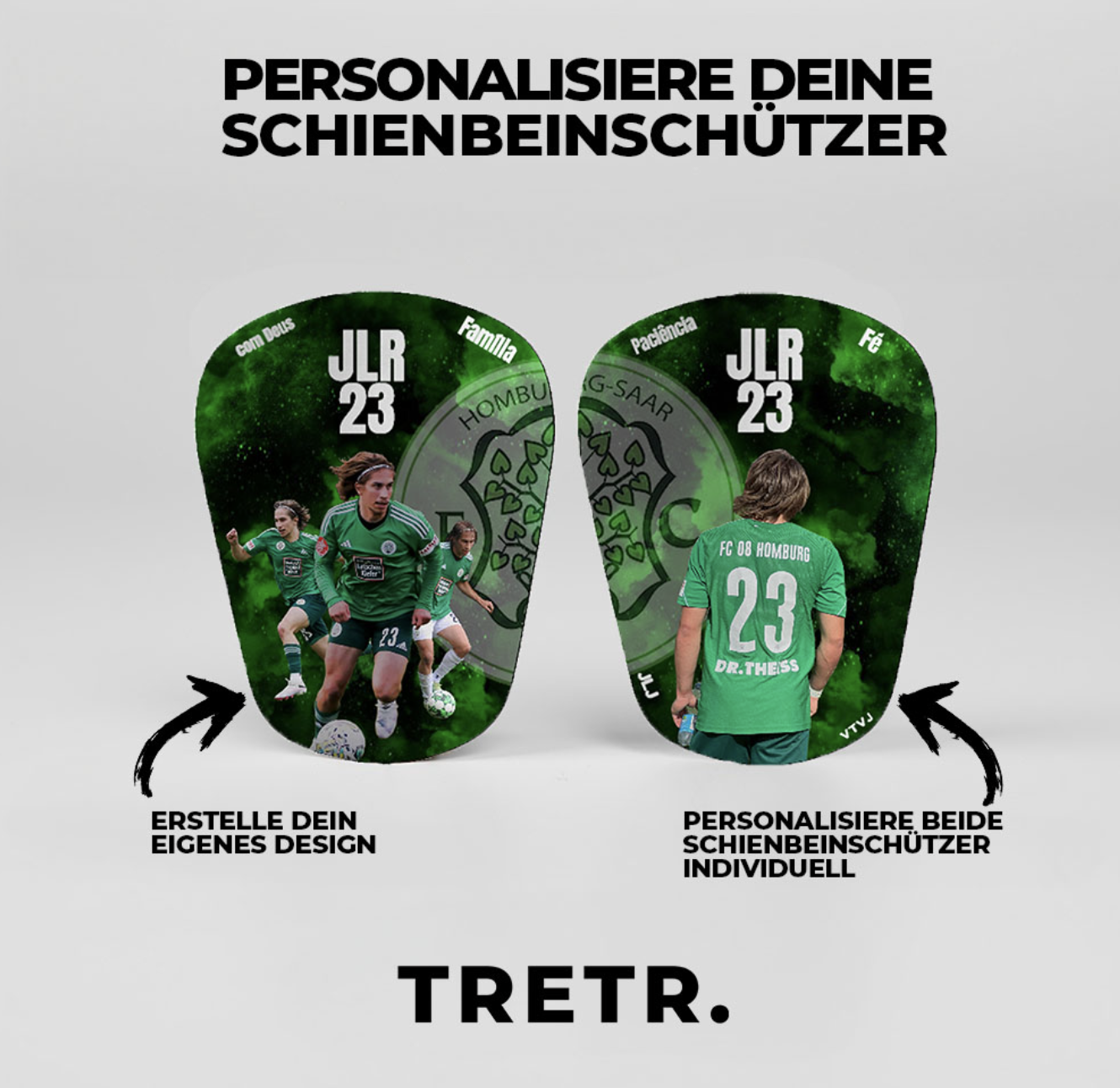 TRETR. - Personalisierbare Schienbeinschoner
