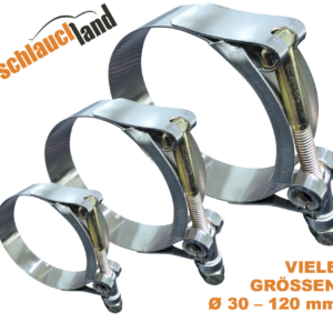 Schlauchland - Schlauchschelle T-Bolzen