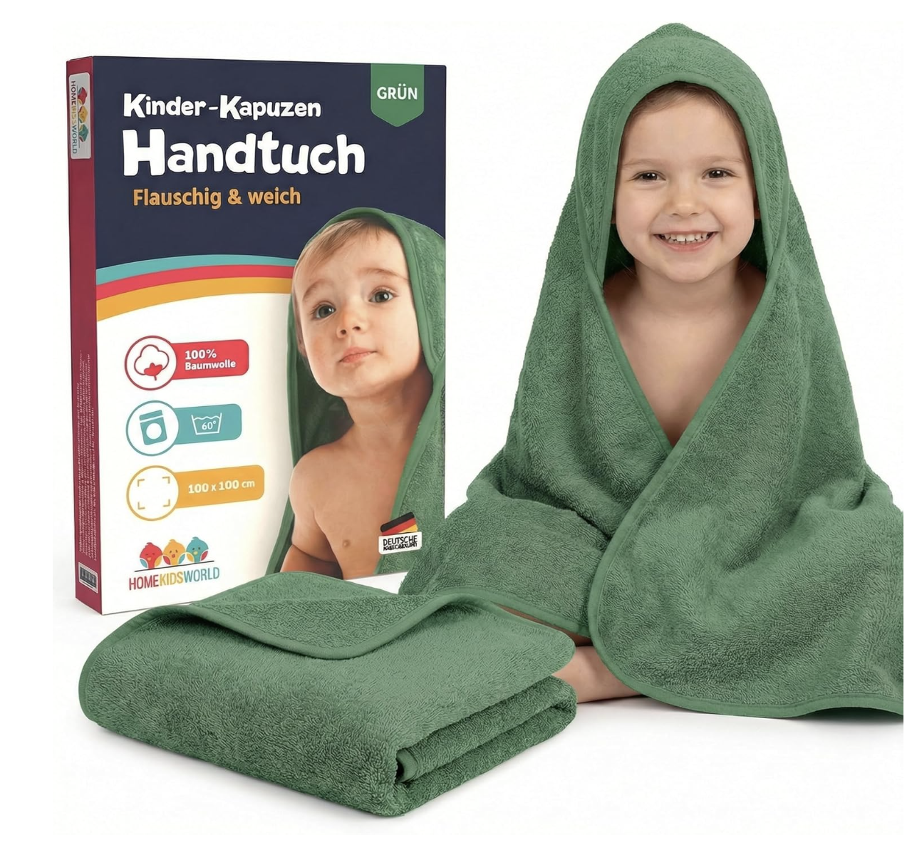 Home Kids World - Baby-Kapuzenhandtuch