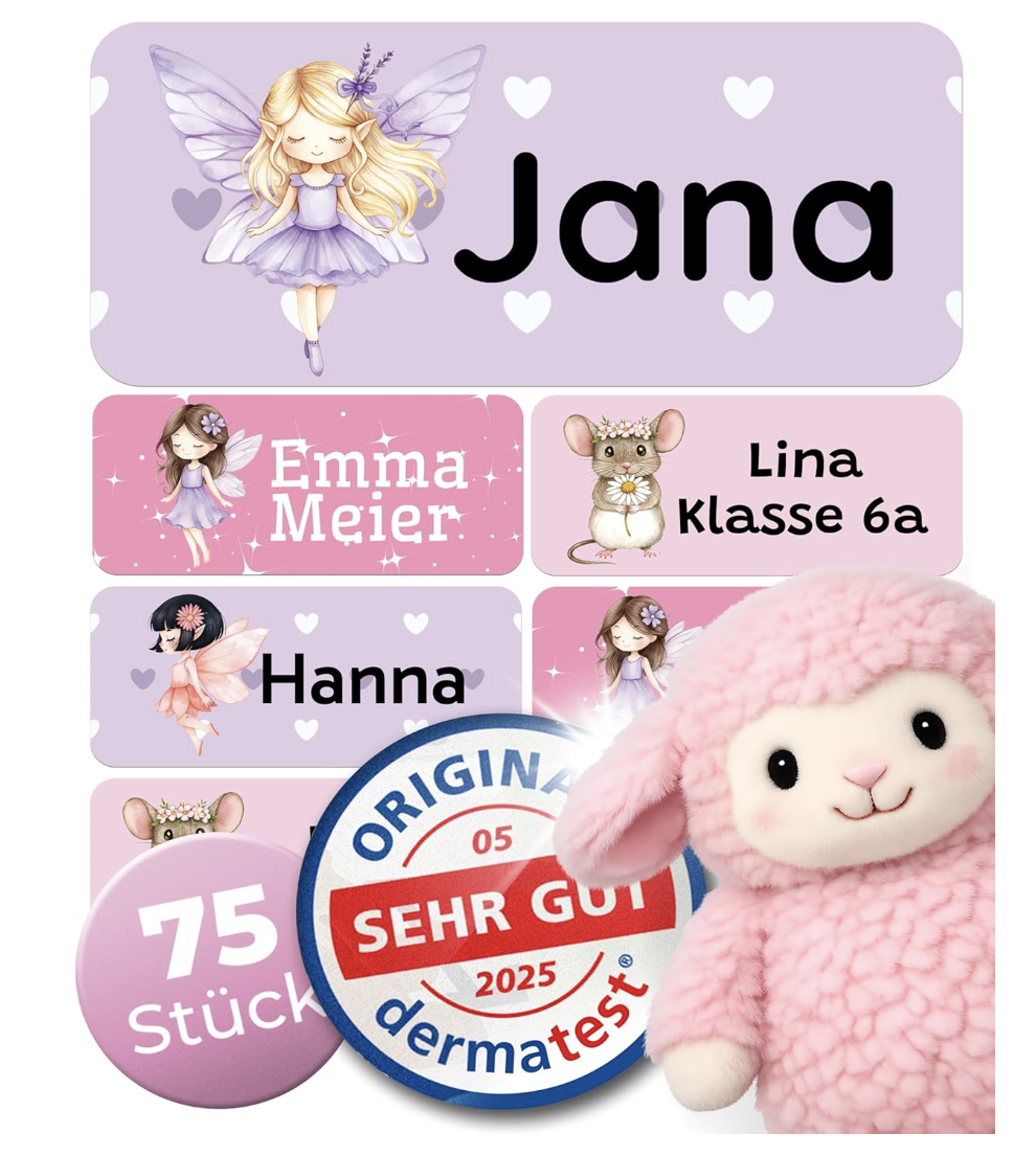 Zeitloos - personalisierbaren Namensaufkleber