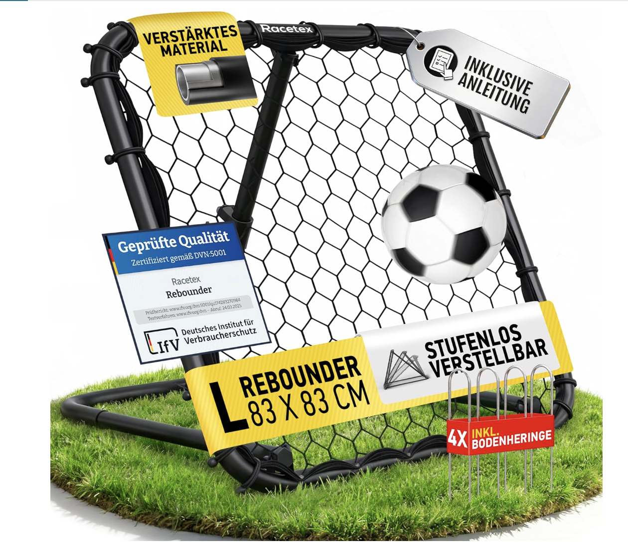 Racetex - Fußball-Rebounder