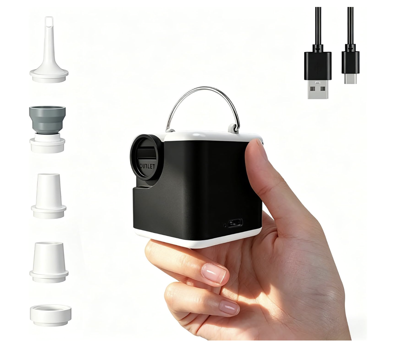 HOAMZ - elektrische 3-in-1-Luftpumpe