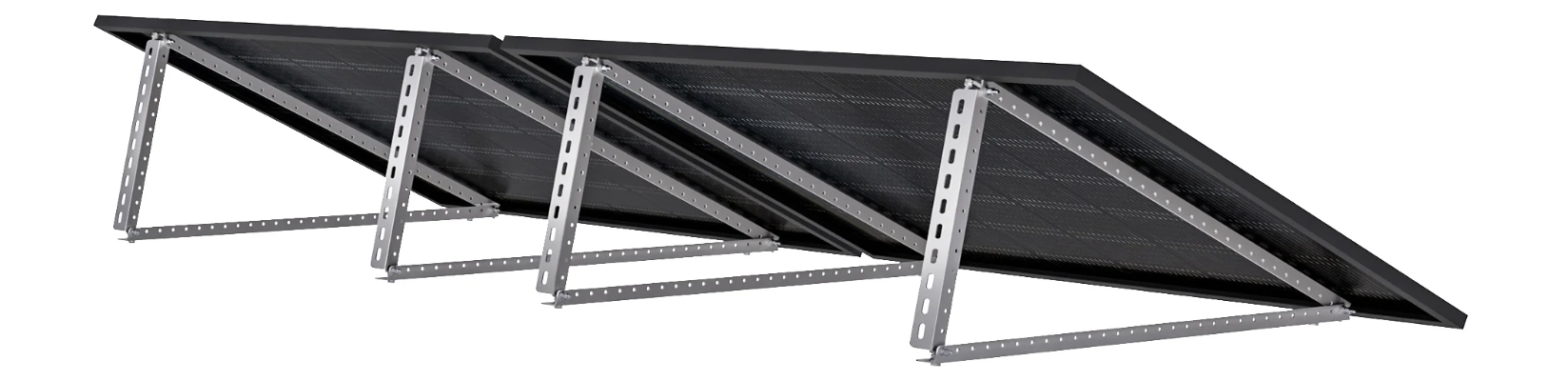 SolarMars - Solarmodul Halterung Flachdach