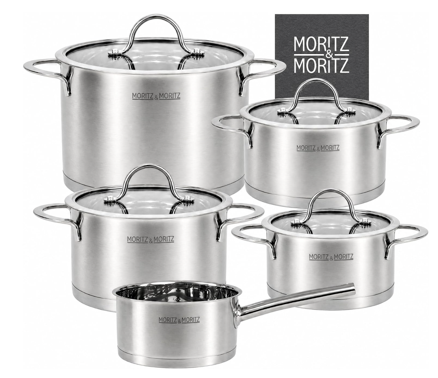 Moritz & Moritz - 5-teiliges Kochtopfset