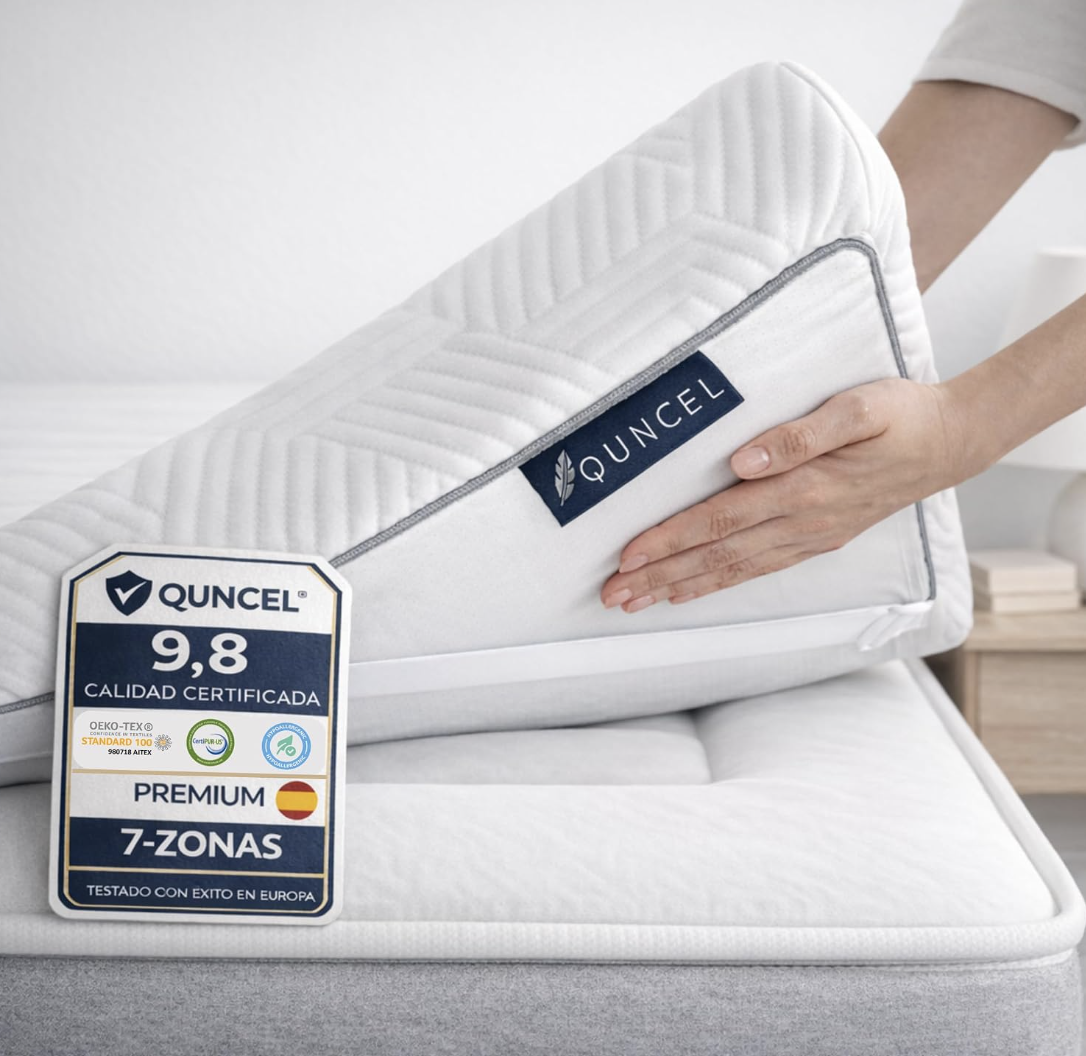 QUNCEL - Memory Foam Topper