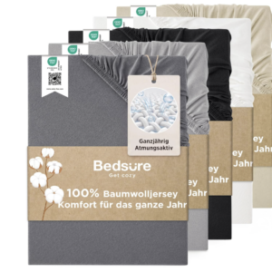 Bedsure - Spannbettlaken Jersey
